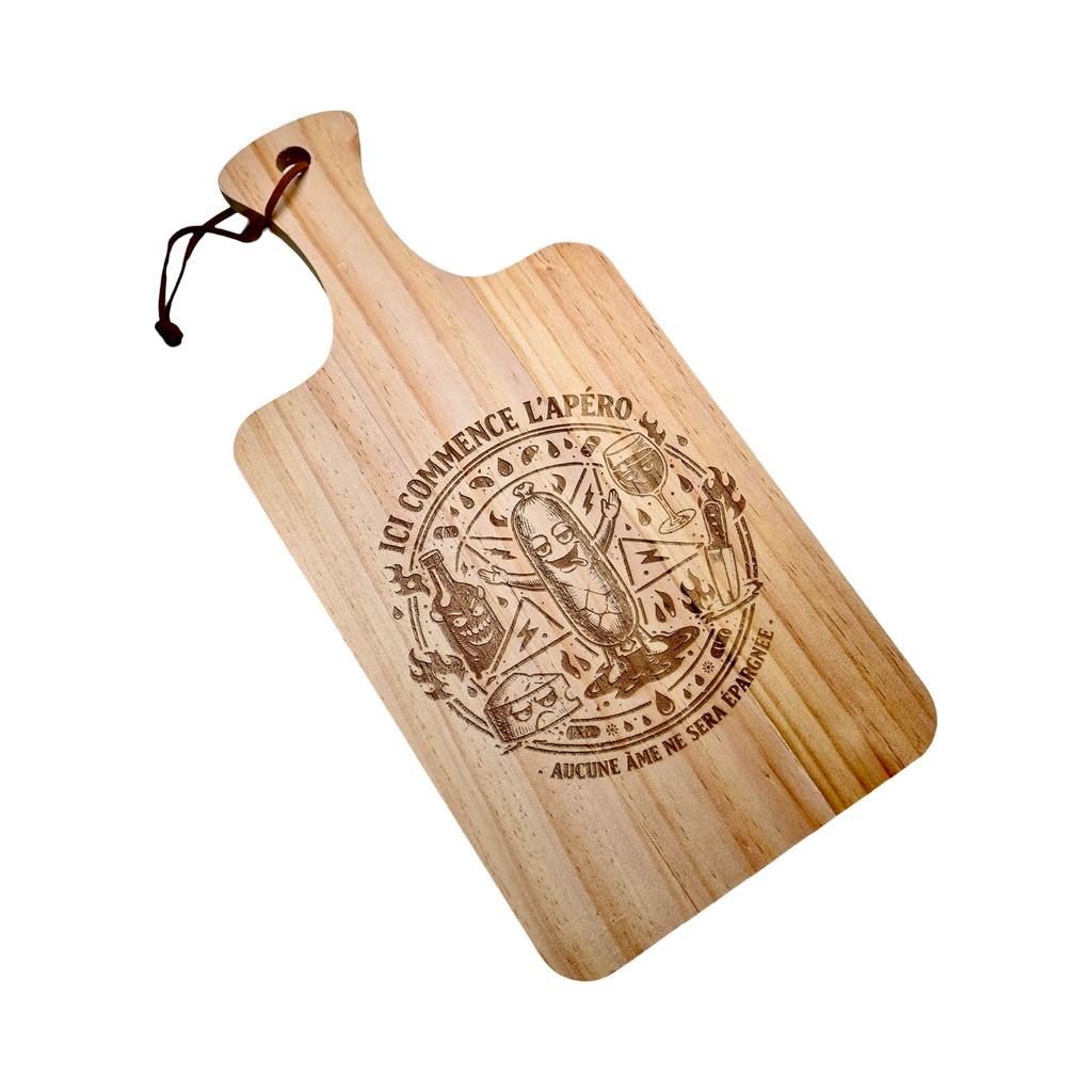 PLANCHE À DÉCOUPER - ICI COMMENCE L'APÉRO