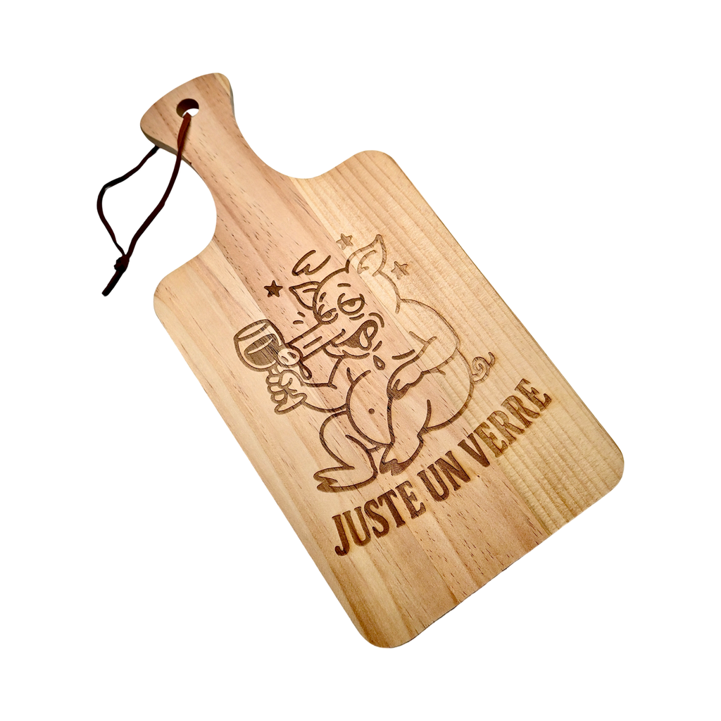 PLANCHE À DÉCOUPER - JUSTE UN VERRE