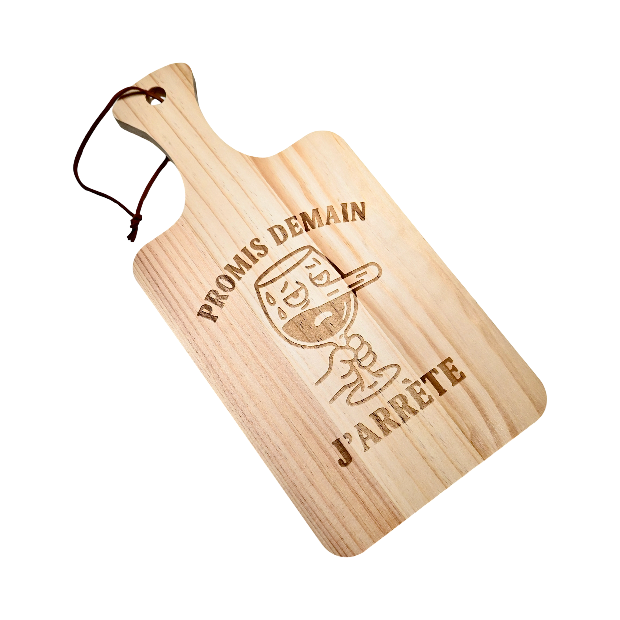 PLANCHE À DÉCOUPER - PROMIS DEMAIN J'ARRÊTE